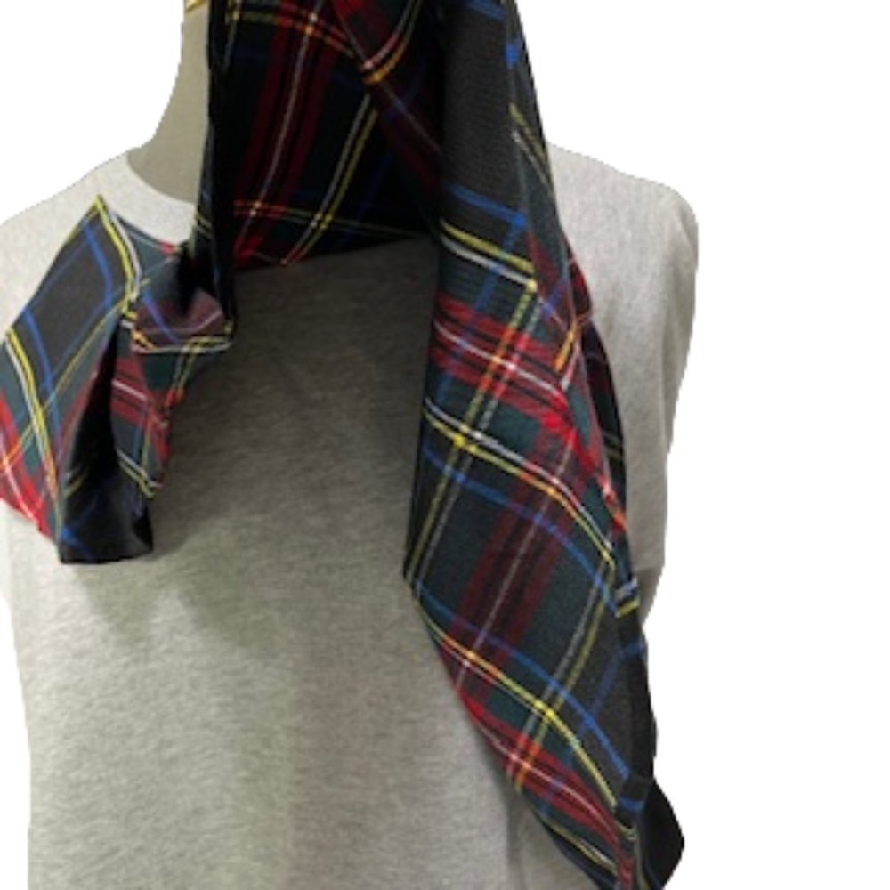 J.CREW Heather Gray Sweatshirt With Tartan Ruffle Detail Size XL NWT - Picture 10 of 16